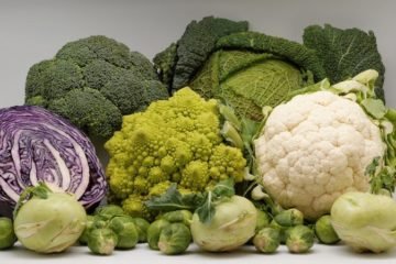 Brocoli, chou-fleur, chou romanesco et choux de Bruxelles pour régime FODMAP. Aliments faibles en FODMAP pour une digestion saine.